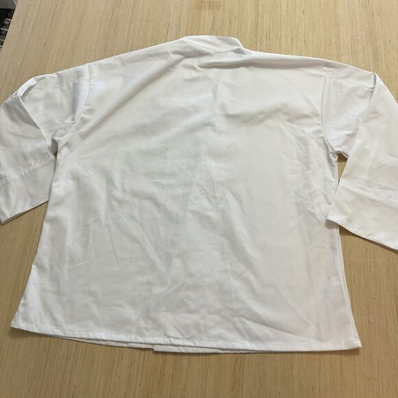 Mercer Culinary Chef Jacket White Unisex Trad Buttons Aug Escoffier Size 2X NEW - Picture 6 of 8
